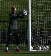 11 October 2021; Goalkeeper Caoimhin Kelleher during a Republic of Ireland training session at the FAI National Training Centre in Abbotstown, Dublin. Photo by Stephen McCarthy/Sportsfile