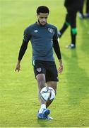 11 October 2021; Andrew Omobamidele during a Republic of Ireland training session at the FAI National Training Centre in Abbotstown, Dublin. Photo by Stephen McCarthy/Sportsfile