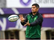 12 October 2021; Jarrad Butler in action during a Connacht rugby squad training at The Sportsground in Galway. Photo by Matt Browne/Sportsfile