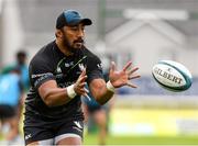 12 October 2021; Bundee Aki in action during a Connacht rugby squad training at The Sportsground in Galway. Photo by Matt Browne/Sportsfile