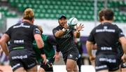 12 October 2021; Bundee Aki in action during a Connacht rugby squad training at The Sportsground in Galway. Photo by Matt Browne/Sportsfile