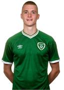 11 October 2021; Cathal Heffernan poses for a portrait during a Republic of Ireland U17's portrait session at Rochestown Park Hotel, Cork. Photo by Eóin Noonan/Sportsfile