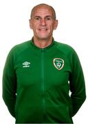 11 October 2021; Ian Hill, assistant coach, poses for a portrait during a Republic of Ireland U17's portrait session at Rochestown Park Hotel, Cork. Photo by Eóin Noonan/Sportsfile