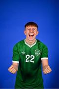 11 October 2021; Alex Nolan poses for a portrait during a Republic of Ireland U17's portrait session at Rochestown Park Hotel, Cork. Photo by Eóin Noonan/Sportsfile