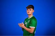 11 October 2021; Kevin Zefi poses for a portrait during a Republic of Ireland U17's portrait session at Rochestown Park Hotel, Cork. Photo by Eóin Noonan/Sportsfile