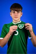 11 October 2021; Daniel Kelly poses for a portrait during a Republic of Ireland U17's portrait session at Rochestown Park Hotel, Cork. Photo by Eóin Noonan/Sportsfile