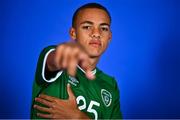 11 October 2021; Caden Mcloughlin poses for a portrait during a Republic of Ireland U17's portrait session at Rochestown Park Hotel, Cork. Photo by Eóin Noonan/Sportsfile