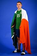 11 October 2021; Darius Lipsiuc poses for a portrait during a Republic of Ireland U17's portrait session at Rochestown Park Hotel, Cork. Photo by Eóin Noonan/Sportsfile