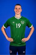 11 October 2021; Cathal Heffernan poses for a portrait during a Republic of Ireland U17's portrait session at Rochestown Park Hotel, Cork. Photo by Eóin Noonan/Sportsfile
