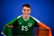 11 October 2021; Luke O'Brien poses for a portrait during a Republic of Ireland U17's portrait session at Rochestown Park Hotel, Cork. Photo by Eóin Noonan/Sportsfile