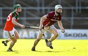 10 October 2021; Timmy Clifford of Dicksboro in action against Andy Parsons of James Stephen's during the Kilkenny County Senior Hurling Championship quarter-final match between James Stephen's and Dicksboro at UPMC Nowlan Park in Kilkenny. Photo by Piaras Ó Mídheach/Sportsfile