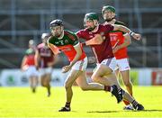 10 October 2021; Niall Delaney of James Stephen's in action against Shane Stapleton of Dicksboro during the Kilkenny County Senior Hurling Championship quarter-final match between James Stephen's and Dicksboro at UPMC Nowlan Park in Kilkenny. Photo by Piaras Ó Mídheach/Sportsfile