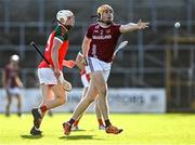 10 October 2021; Oisín Gough of Dicksboro in action against Conor Browne of James Stephen's during the Kilkenny County Senior Hurling Championship quarter-final match between James Stephen's and Dicksboro at UPMC Nowlan Park in Kilkenny. Photo by Piaras Ó Mídheach/Sportsfile