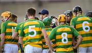 10 October 2021; Bennettsbridge selector Willie Maher speaks to his players during a water break during the Kilkenny County Senior Hurling Championship quarter-final match between Bennettsbridge and Ballyhale Shamrocks at UPMC Nowlan Park in Kilkenny. Photo by Piaras Ó Mídheach/Sportsfile