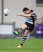6 October 2021; Jack Deegan of Cistercian College Roscrea during the Bank of Ireland Leinster Schools Junior Cup Round 2 match between Cistercian College Roscrea and Blackrock College at Energia Park in Dublin. Photo by Piaras Ó Mídheach/Sportsfile