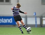 6 October 2021; Casper Lorin Gabriel of Terenure College during the Bank of Ireland Leinster Schools Junior Cup Round 2 match between Gonzaga College and Terenure at Energia Park in Dublin. Photo by Piaras Ó Mídheach/Sportsfile