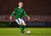 10 October 2021; Cathal Heffernan of Republic of Ireland during the UEFA U17 Championship Qualifying Round Group 5 match between Republic of Ireland and North Macedonia at Turner's Cross in Cork. Photo by Eóin Noonan/Sportsfile