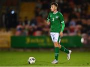 10 October 2021; Luke O'Brien of Republic of Ireland during the UEFA U17 Championship Qualifying Round Group 5 match between Republic of Ireland and North Macedonia at Turner's Cross in Cork. Photo by Eóin Noonan/Sportsfile