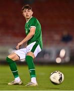 10 October 2021; Rocco Vata of Republic of Ireland during the UEFA U17 Championship Qualifying Round Group 5 match between Republic of Ireland and North Macedonia at Turner's Cross in Cork. Photo by Eóin Noonan/Sportsfile