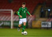 10 October 2021; Luke O'Brien of Republic of Ireland during the UEFA U17 Championship Qualifying Round Group 5 match between Republic of Ireland and North Macedonia at Turner's Cross in Cork. Photo by Eóin Noonan/Sportsfile