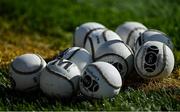 10 October 2021; A general view of sliotars during the Cork County Senior Club Hurling Championship Round 3 match between Blackrock and St Finbarr's at Pairc Ui Chaoimh in Cork. Photo by Brendan Moran/Sportsfile