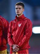 10 October 2021; Martin Gjorgievski of North Macedonia before the UEFA U17 Championship Qualifying Round Group 5 match between Republic of Ireland and North Macedonia at Turner's Cross in Cork. Photo by Eóin Noonan/Sportsfile