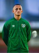 10 October 2021; Luke O'Brien of Republic of Ireland before the UEFA U17 Championship Qualifying Round Group 5 match between Republic of Ireland and North Macedonia at Turner's Cross in Cork. Photo by Eóin Noonan/Sportsfile