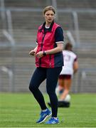 9 July 2021; Galway mentor Annette Clarke before the TG4 Ladies Football All-Ireland Championship Group 4 Round 1 match between Galway and Kerry at Cusack Park in Ennis, Clare. Photo by Brendan Moran/Sportsfile