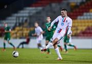 8 October 2021; Edin Osmanovic of Luxembourg during the UEFA European U21 Championship Qualifier match between Republic of Ireland and Luxembourg at Tallaght Stadium in Dublin.  Photo by Sam Barnes/Sportsfile