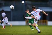8 October 2021; Leon Schmit of Luxembourg during the UEFA European U21 Championship Qualifier match between Republic of Ireland and Luxembourg at Tallaght Stadium in Dublin.  Photo by Sam Barnes/Sportsfile