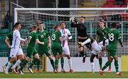 8 October 2021; Republic of Ireland goalkeeper Brian Maher makes a save during the UEFA European U21 Championship Qualifier match between Republic of Ireland and Luxembourg at Tallaght Stadium in Dublin.  Photo by Sam Barnes/Sportsfile