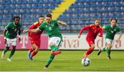 12 October 2021; Conor Coventry of Republic of Ireland takes a penalty, which was subsequently saved, during the UEFA European U21 Championship Qualifier Group F match between Montenegro and Republic of Ireland at Gradski Stadion Podgorica in Podgorica, Montenegro. Photo by Filip Roganovic/Sportsfile