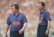 1 September 1996; Liam Griffin, Wexford manager, right, alongside Wexford selector Rory Kinsella. Guinness All-Ireland Hurling Final, Wexford v Limerick, Croke Park, Dublin. Picture credit; David Maher / SPORTSFILE