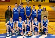 23 March 2004; The Dunshaughlin Community College team. All-Ireland Schoolboys Basketball League, U16 'C'  Final, Dunshaughlin Community College, Meath v St Pat's, Shannon, Co. Clare, ESB Arena, Tallaght, Dublin. Picture credit; Brendan Moran / SPORTSFILE *EDI*