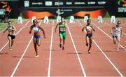 23 July 2013; Team Ireland’s Heather Jameson, centre, from Garristown, Dublin, competing in the Women’s 100m – T37 semi-final where she finished sixth in a time of 15:26sec. 2013 IPC Athletics World Championships, Stadium Parilly, Lyon, France. Picture credit: John Paul Thomas / SPORTSFILE