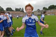 21 July 2013; Dermot Gleeson, Monaghan, celebrates after the match. Electric Ireland Ulster GAA Football Minor Championship Final, Monaghan v Tyrone, St Tiernach's Park, Clones, Co. Monaghan. Picture credit: Brian Lawless / SPORTSFILE