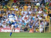 21 July 2013; Conor McManus, Monaghan, kicks a free. Ulster GAA Football Senior Championship Final, Donegal v Monaghan, St Tiernach's Park, Clones, Co. Monaghan. Picture credit: Brian Lawless / SPORTSFILE