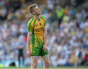 21 July 2013; Ross Wherity, Donegal, watches his shot go wide. Ulster GAA Football Senior Championship Final, Donegal v Monaghan, St Tiernach's Park, Clones, Co. Monaghan. Picture credit: Brian Lawless / SPORTSFILE