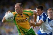 21 July 2013; Colm McFadden, Donegal, in action against Drew Wylie, Monaghan. Ulster GAA Football Senior Championship Final, Donegal v Monaghan, St Tiernach's Park, Clones, Co. Monaghan. Picture credit: Brian Lawless / SPORTSFILE