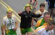 21 July 2013; Donegal supporters make their way to the match. Ulster GAA Football Senior Championship Final, Donegal v Monaghan, St Tiernach's Park, Clones, Co. Monaghan. Picture credit: Brian Lawless / SPORTSFILE