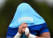 23 July 2013; Leinster Ian Madigan, puts on his training top before the start of pre-season squad training. Thornfields, UCD, Belfield, Dublin. Picture credit: David Maher / SPORTSFILE