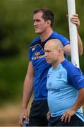 23 July 2013; Leinster's Richardt Strauss and Devin Toner during pre-season squad training. Thornfields, UCD, Belfield, Dublin. Picture credit: David Maher / SPORTSFILE