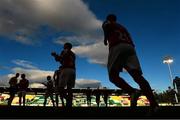 23 July 2013; Shamrock Rovers and St. Patrick's Athletic players walk out for the start of the game. EA Sports Quarter-Final, Shamrock Rovers v St. Patrick's Athletic, Tallaght Stadium, Tallaght, Dublin. Picture credit: David Maher / SPORTSFILE