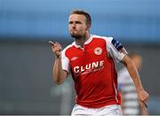 23 July 2013; Conan Byrne, St. Patrick's Athletic, celebrates after scoring his side's first goal. EA Sports Quarter-Final, Shamrock Rovers v St. Patrick's Athletic, Tallaght Stadium, Tallaght, Dublin. Picture credit: David Maher / SPORTSFILE