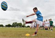 24 July 2013; Patrick Doyle, from Tullow, Co. Carlow, during a Leinster Rugby Summer Camp at Tullow RFC. Tullow RFC, Tullow, Co. Carlow. Picture credit: Matt Browne / SPORTSFILE