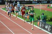 24 July 2013; Team Ireland’s Michael McKillop, from Newtownabbey, Co. Antrim, on his way to winning the Men’s 1500 – T38 final, in a championship record time of 4:10.17. 2013 IPC Athletics World Championships, Stadium Parilly, Lyon, France. Picture credit: John Paul Thomas / SPORTSFILE
