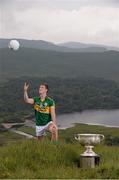 23 July 2013; Kerry footballer Jonathan Lyne is photographed in front of Dunlewy Lake at the official launch of the 2013 GAA Football Championship All-Ireland Series. Dunlewy, Co. Donegal. Picture credit: Stephen McCarthy / SPORTSFILE