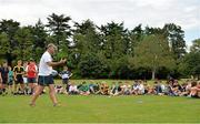 25 July 2013; Leinster coach Ben Armstrong instructs children during a drill at the Leinster School of Excellence. The King's Hospital, Palmerstown, Dublin. Picture credit: Barry Cregg / SPORTSFILE