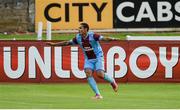25 July 2013; Paulo Henrique, Trabzonspor, celebrates after scoring his side's first goal. UEFA Europa League Second Qualifying Round, 2nd leg, Derry City v Trabzonspor, The Brandywell, Derry. Picture credit: Oliver McVeigh / SPORTSFILE