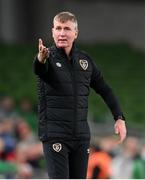 12 October 2021; Republic of Ireland manager Stephen Kenny during the international friendly match between Republic of Ireland and Qatar at Aviva Stadium in Dublin. Photo by Stephen McCarthy/Sportsfile